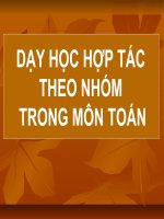 Dạy học hợp tác theo nhóm 