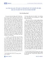 Vai trò của các tổ chức tư vấn sở hữu trí tuệ đối với việc bảo vệ tài sản trí tuệ của doanh nghiệp 