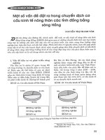 Một số vấn đề đặt ra trong chuyển dịch cơ cấu kinh tế nông thôn các tỉnh đồng bằng sông hồng 