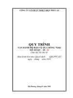 QUY TRÌNH VẬN HÀNH BỘ BẢO VỆ QUÁ DÒNG 7SJ62