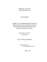 Nghiên cún xác định hàm lượng vết selen trong một so loại nam linh chi vùng bắc trung bộ bằng phương pháp von ampe hòa tan catot xung vi phân 