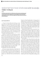 Quản lý quỹ nhà thuộc sở hữu nhà nước tại hà nội nhiều vi phạm 