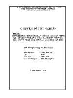 Đoàn TNCS hồ chí minh nhạc kỳ   tỉnh lạng sơn với việc giữ gìn và phát huy bản sắc văn hoá dân tộc 