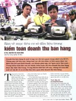 Bàn về mục tiêu cơ sở dẫn liệu trong kiểm toán doanh thu bán hàng 