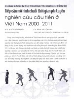 Tiếp cận mô hình chuỗi thời gian phi tuyến nghiên cứu cầu tiền ở việt nam 2000 2011 