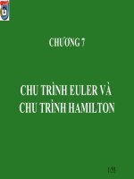 CHU TRÌNH EULER và  CHU TRÌNH HAMILTON