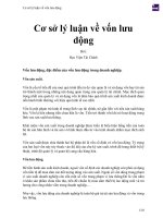 Cơ sở lý luận về vốn lưu dộng 