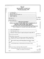 Một sổ giải pháp nâng cao chất lượng đội ngũ CBQL trường THPT huyện long thành, tỉnh đồng nai 