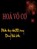 Phản ứng của CO2 trong dung dịch kiềm 