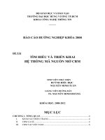 TÌM HIỂU VÀ TRIỂN KHAI HỆ THỐNG MÃ NGUỒN MỞ CRM