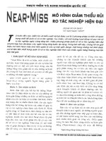 Near   miss mô hình giảm thiểu rủi ro tác nghiệp hiện đại 