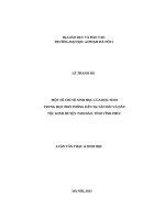 MỘT SỐ CHỈ SỐ SINH HỌC CỦA HỌC SINH TRUNG HỌC PHỎ THÔNG DÂN Tộc SÁN DÌU VÀ DÂN TỘC KINH HUYỆN TAM ĐẢO, TỈNH VĨNH PHÚC