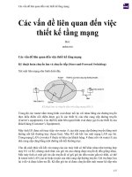 Các vấn đề liên quan đến việc thiết kế tầng mạng 