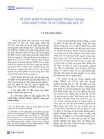 Tổ chức quản trị doanh nghiệp trong thời đại công nghệ thông tin và thương mại điện tử 