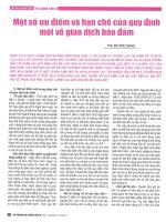 Một số ưu điểm và hạn chế của quy định mới về giao dịch bảo đảm 