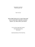 Một số biện pháp quản lý hoạt động học tập của sinh mên ở trường cao đẳng kỉnh tế   kỹ thuật phú lâm TP HCM 