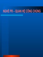 Nghề PR quan hệ công chúng 