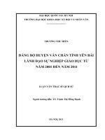 đảng bộ huyện văn chấn tỉnh yên bái lãnh đạo sự nghiệp giáo dục  tu nam 2001 den nam 2011 
