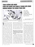 Tăng cường hội nhập giữa các quốc gia châu á trong bối cảnh khủng hoảng tài chính toàn cầu   ghi nhận từ hội nghị thường niên IOSCO lần thứ 34 tại tel aviv 