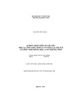 Sự phát triến một so chỉ tiêu tliế lực, thế chất, sinh lỷ và năng lực trí tuệ của học sinh trung học cơ sở tỉnh hà tĩnh 