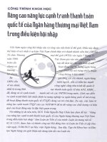 Nâng cao năng lực cạnh tranh thanh toán quốc tế của ngân hàng thương mại việt nam trong điều kiện hội nhập 