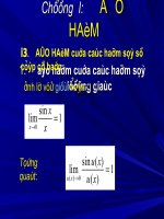 Đạo hàm của các hàm số sơ cấp cơ bản