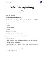Kiểm toán ngân hàng 