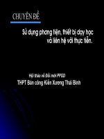 Đổi mới PPGD trong dạy học môn hóa học 