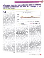 Một thành công lớn trong điều hành chính sách tiền tệ năm 2012 của ngân hàng nhà nước đó là ổn định tỷ giá 