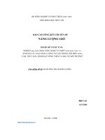 Nghiên cứu lựa chọn công nghệ và thiết bị để khai thác và sử dụng các loại năng lượng tái tạo trong chế biến nông   lâm   thủy sản, sinh hoạt và bảo vệ môi trường nông thôn 