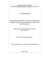 đảng bộ thành phố việt trì  lãnh đạo sự nghiệp giáo dục phổ thông tu nam 1997 den nam 2010 luan van ths lich su 60 22 56 pdf 
