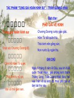 PHÒ GIÁ về KINH   TRẦN QUANG KHẢI 