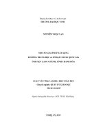 Một số giải pháp xây dựng trưòng THCS đạt chuấn quốc gia ở huyện lang chánh, tỉnh thanh hóa 