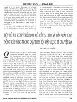 Một số suy nghĩ về tiến trình mở cửa tài chính và kiểm soát hoạt động ngân hàng trong quá trình hội nhập quốc tế của việt nam 