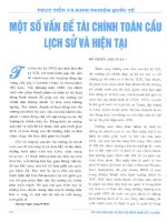 Một số vấn đề tài chính toàn cầu lịch sử và hiện tại 