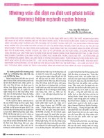 Những vấn đề đặt ra đối với phát triển thương hiệu ngành ngân hàng 