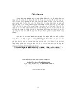 Bồi dưỡng tư duy lô gic cho học sinh trong quá trình dạy học “quang học”  vật lý 9 THCS 