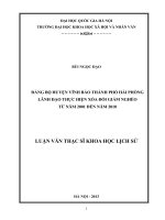 đảng bộ huyện vĩnh bảo hải phòng lãnh đạo thực hiện xóa đói giảm nghèo từ 2001  2010 