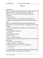 Ứng dụng CNTT vào trong việc quản lý cán bộ, công chức trên địa bàn huyện kỳ sơn, tỉnh nghệ an 