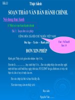 Soạn thảo văn bản hành chí 