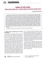 Kinh tế việt nam   tổng quan năm 2012, triển vọng và dự báo chính sách 