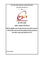 Nghiên cứu hướng +ch hợp cảm biến trong các thiết bị đầu cuối các phương pháp hướng ứng dụng cảm biến trong cung cấp dịch vụ ICT