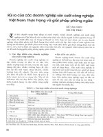 Rủi ro của các doanh nghiệp sản xuất công nghiệp việt nam thực trạng và giải pháp phòng ngừa 