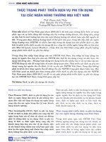 Thực trạng phát triển dịch vụ phi tín dụng tại các ngân hàng thương mại việt nam 