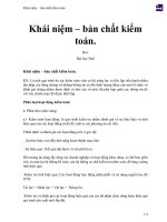 Khái niệm – bản chất kiểm toán  