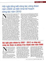 Hội nghị giữa nhiệm kì 2007   2012 và tổng kết công tác đoàn và phong trào thanh niên năm 2009 
