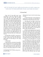 Một số vấn đề về phát triển nguồn nhân lực chất lượng cao vùng kinh tế trọng điểm miền trung qua phân tích SWOT 