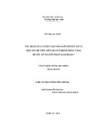 Tác dụng của luyện tập yoga lên huyết áp và một số chỉ tiêu liên quan ở bệnh nhản TUA nguyên phát giai đoạn 1 