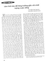 Làm thế nào để tăng trưởng gắn với chất lượng cuộc sống 