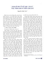 Quan hệ kinh tế việt nam   hoa kỳ thực trạng 2009 và triển vọng 2010 